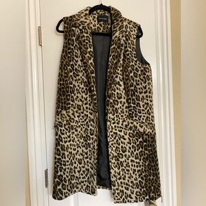 Dolce Cabo Leopard Cheetah Long Vest